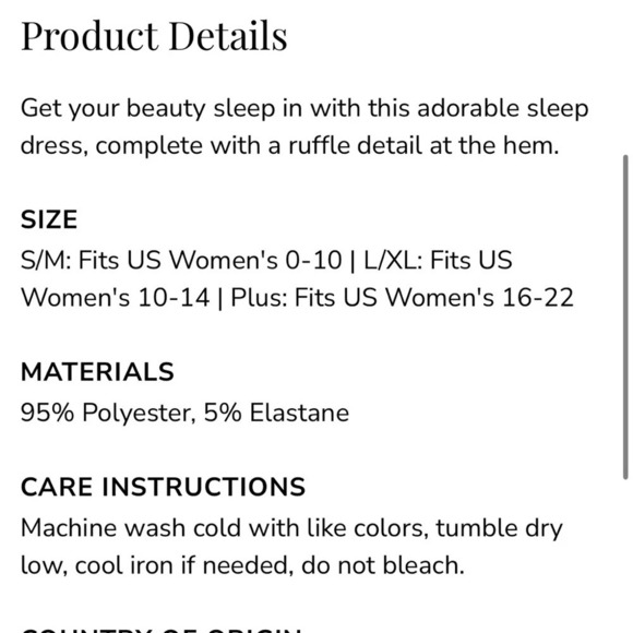 Ruffle Nightie Nightgown Plus by Draper James - Picture 3 of 8